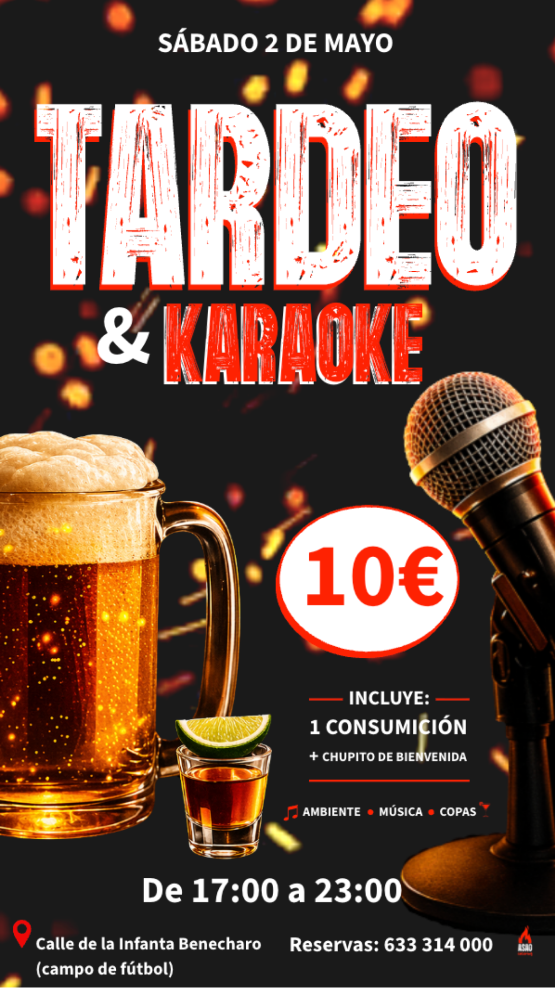 Cartel promocional: Tardeo & Karaoke